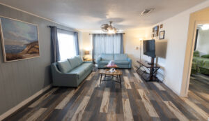 Image of Living Area In 2bed/2bath beach house at upper deck hotel in south padre island